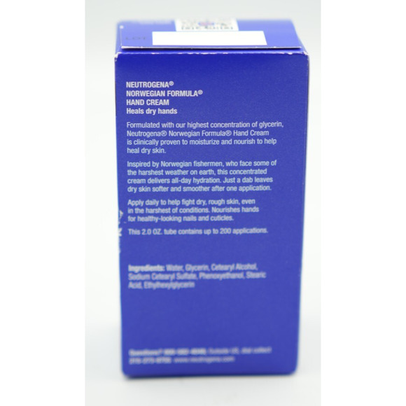 3X Neutrogena Norwegian Formula Fragrance Free, Glycerin-Rich Hand Cream 2 Oz ea - Picture 2 of 3